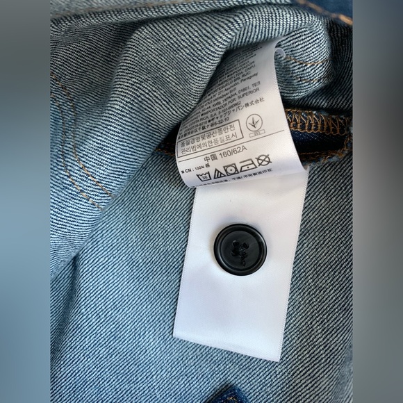 BNWOT GAP 1969 100% Cotton Denim Flap Pocket A-Line Skirt Medium Wash Size 24 - Picture 11 of 12